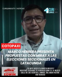 Con miras a las elecciones seccionales previstas para el mes de noviembre en Latacunga, continúan apareciendo varios precandidatos a la Alcaldía del cantón. Uno de ellos es el Dr. Marco Herrera,