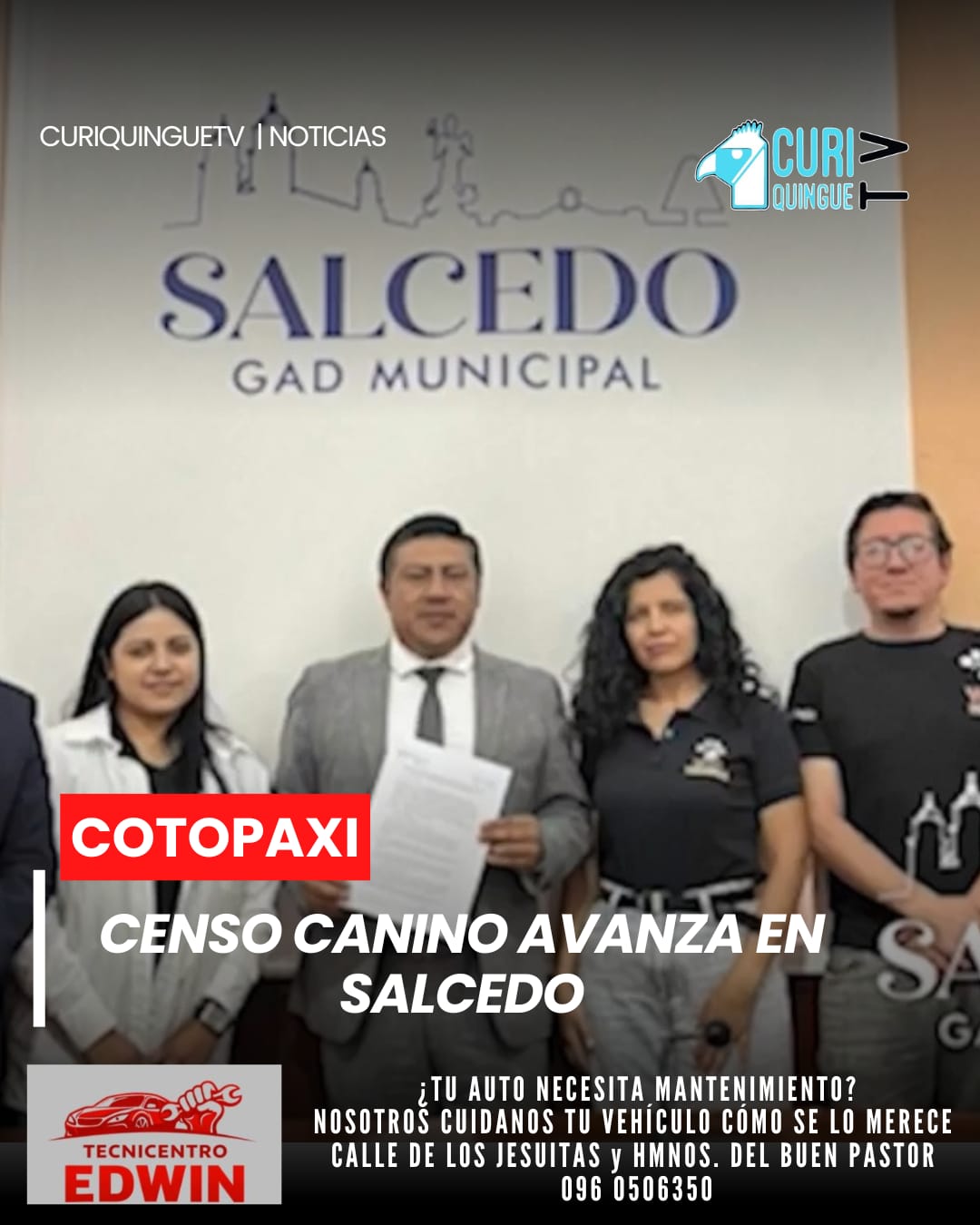 El censo poblacional canino que se ejecuta en el cantón Salcedo forma parte de un convenio desarrollado junto a la Municipalidad.