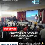 En la parroquia Cusubamba, cantón Salcedo, las autoridades del Gobierno Provincial de Cotopaxi desarrollaron el proceso de rendición de cuentas correspondiente al año 2025.