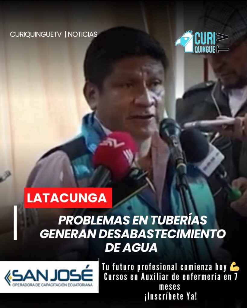 El director de Agua Potable del Municipio de Latacunga informó sobre inconvenientes registrados en las tuberías del sistema, situación que ha provocado desabastecimiento del líquido vital en varios sectores del noroccidente de la ciudad.