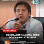 Durante la sesión del Municipio de Latacunga, varios concejales dieron a conocer sus criterios respecto al desabastecimiento de agua potable que afecta a diferentes sectores de la ciudad.