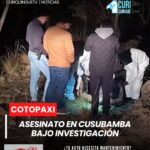 Una muerte violenta producida con arma de fuego se registró en el sector La Consolación, perteneciente a la parroquia Cusubamba del cantón Salcedo.
