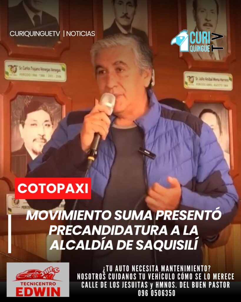 Como parte de sus actividades de precampaña, Janio Bustillos realizó un recorrido por las principales calles de la zona urbana de Saquisilí, donde mantuvo encuentros con varios habitantes del cantón.