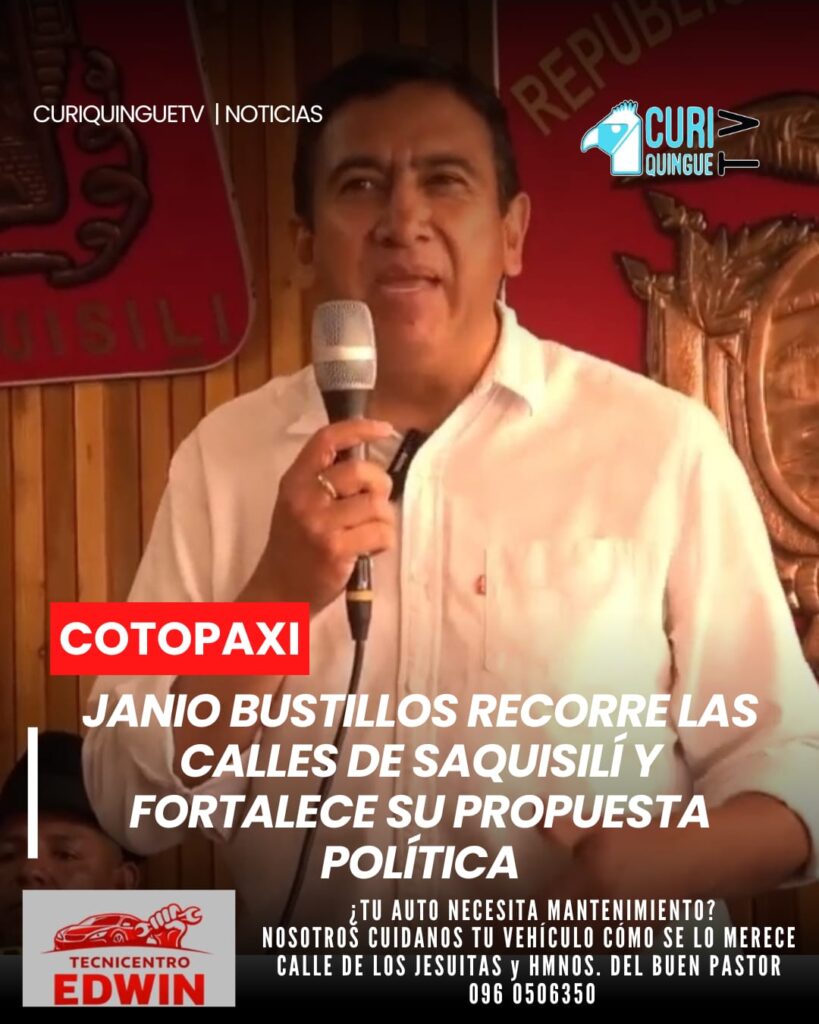 En el salón de reuniones del Sindicato de Choferes Profesionales de Saquisilí se realizó la presentación oficial de la precandidatura de Janio Bustillos a la Alcaldía del cantón. Durante el evento participaron dirigentes y simpatizantes del Movimiento SUMA.