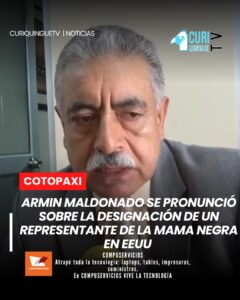 Armin Maldonado, ex Rey Moro de Latacunga, expresó su opinión respecto a la designación de un ciudadano como representante de la tradicional fiesta de la Mama Negra para participar en actividades culturales en los Estados Unidos.