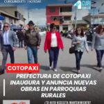 Durante el mes de mayo, varias parroquias rurales de Cotopaxi celebran sus aniversarios de parroquialización. En este contexto, la prefecta Lourdes Tibán ha participado en la inauguración de diferentes obras y en el inicio de nuevos proyectos que buscan fortalecer el desarrollo de las comunidades.