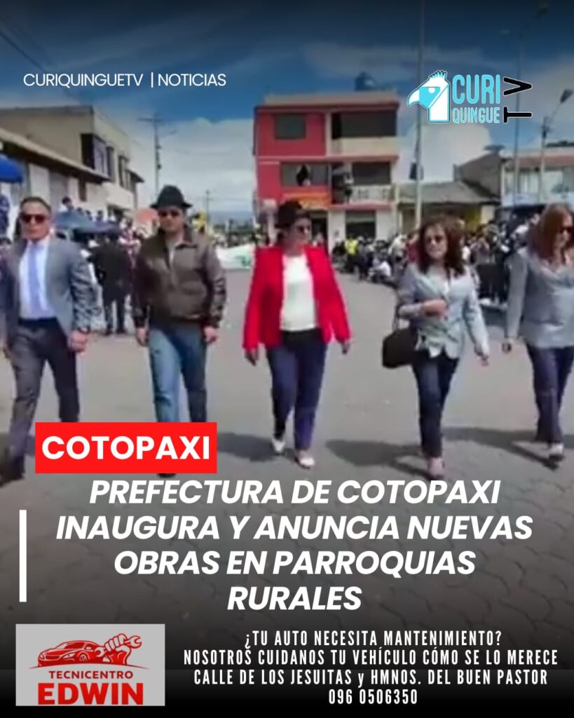 Durante el mes de mayo, varias parroquias rurales de Cotopaxi celebran sus aniversarios de parroquialización. En este contexto, la prefecta Lourdes Tibán ha participado en la inauguración de diferentes obras y en el inicio de nuevos proyectos que buscan fortalecer el desarrollo de las comunidades.