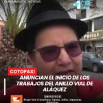 En el marco de las festividades por los 165 años de parroquialización de Aláquez, la prefecta de Cotopaxi anunció el inicio de los trabajos para la construcción del anillo vial de la parroquia.