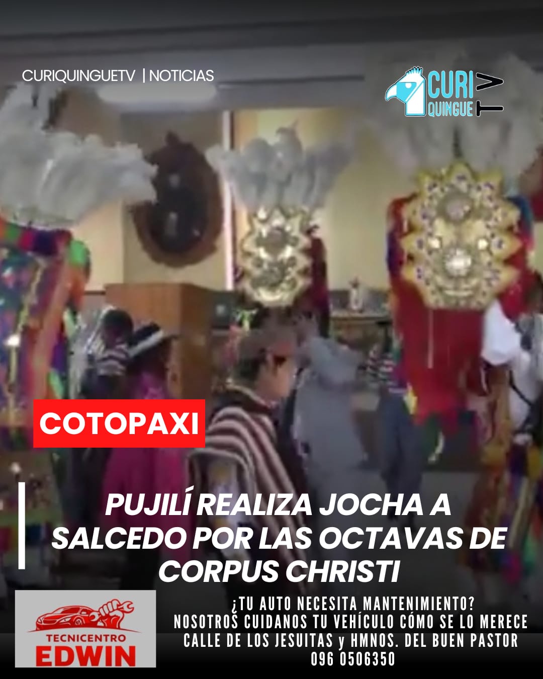 El alcalde del cantón Pujilí realizó la tradicional jocha a la Municipalidad de Salcedo, invitando oficialmente a participar en las festividades de las Octavas de Corpus Christi que se desarrollarán el próximo sábado 6 de junio. Este acto fortalece los lazos de hermandad entre los cantones y mantiene vivas las tradiciones culturales de la provincia.