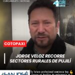 El precandidato a la Alcaldía del cantón Pujilí, Jorge Veloz, continúa desarrollando una agenda de visitas en las comunidades y sectores rurales del cantón. Durante sus recorridos mantiene diálogos directos con los moradores, con el propósito de conocer las principales necesidades de la población y recoger planteamientos que contribuyan al desarrollo de las parroquias y comunidades.