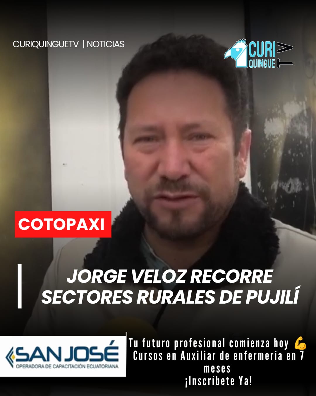 El precandidato a la Alcaldía del cantón Pujilí, Jorge Veloz, continúa desarrollando una agenda de visitas en las comunidades y sectores rurales del cantón. Durante sus recorridos mantiene diálogos directos con los moradores, con el propósito de conocer las principales necesidades de la población y recoger planteamientos que contribuyan al desarrollo de las parroquias y comunidades.