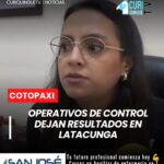 La Comisaría Nacional del cantón Latacunga informó sobre los resultados obtenidos durante los operativos de control ejecutados en distintos sectores de la ciudad. Estas acciones buscan garantizar el orden, la seguridad ciudadana y el cumplimiento de la normativa vigente. Las autoridades señalaron que los controles continuarán de manera permanente en diferentes puntos del cantón.