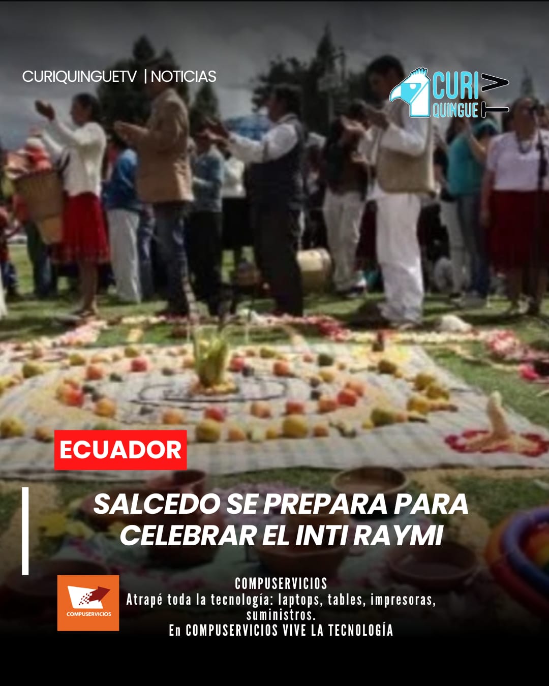 El próximo 20 de junio se desarrollará la celebración del Inti Raymi en el cantón Salcedo, evento que contará con la participación de diversas delegaciones culturales y comunitarias.