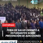 Con la participación de estudiantes de varias instituciones educativas, se llevó a cabo una feria de salud en el Coliseo de Deportes de Salcedo.