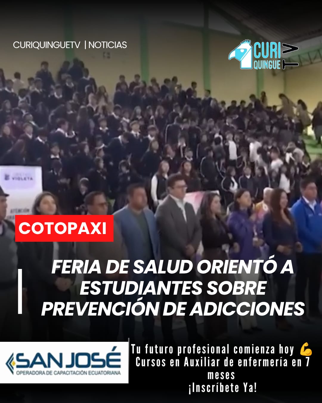 Con la participación de estudiantes de varias instituciones educativas, se llevó a cabo una feria de salud en el Coliseo de Deportes de Salcedo.