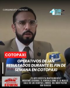Informó sobre los resultados obtenidos durante los operativos de control ejecutados el pasado fin de semana en varios sectores de la provincia.