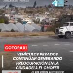 Manifestó su preocupación por los problemas que ocasiona el constante paso de vehículos pesados por el sector.
