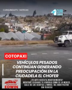 Manifestó su preocupación por los problemas que ocasiona el constante paso de vehículos pesados por el sector.