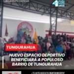Brindó su apoyo para la ejecución de una cancha deportiva que beneficiará a cientos de habitantes de un importante sector de la provincia.