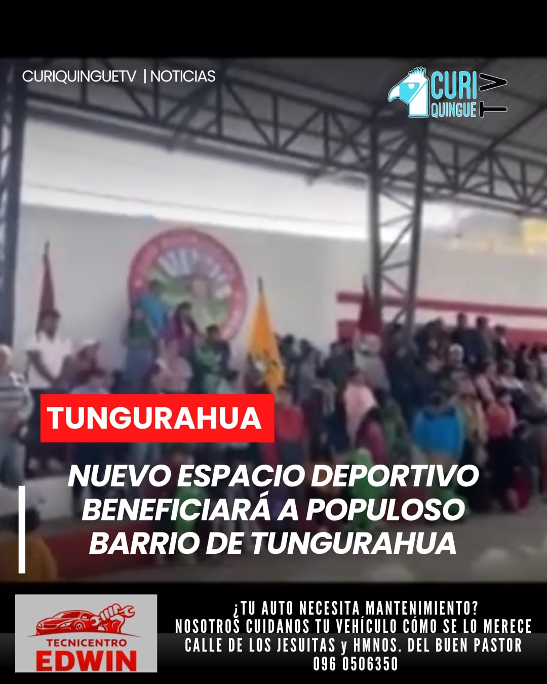 Brindó su apoyo para la ejecución de una cancha deportiva que beneficiará a cientos de habitantes de un importante sector de la provincia.