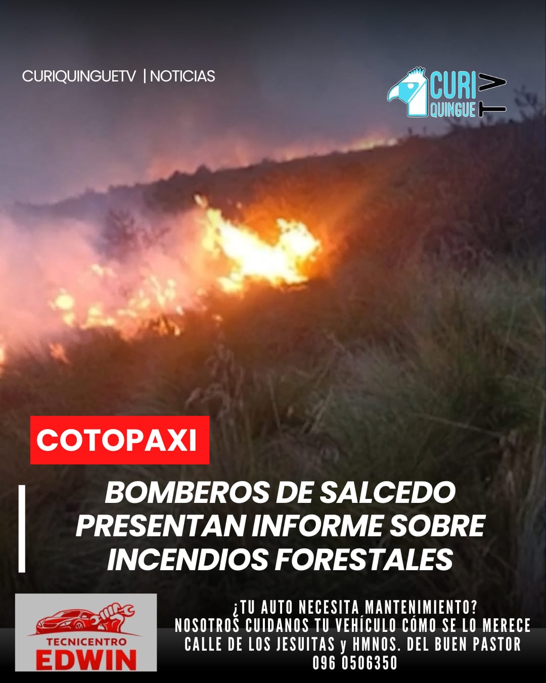 Dio a conocer un informe relacionado con la atención brindada durante los incendios forestales registrados en días anteriores. La institución destacó el trabajo realizado para controlar las emergencias y reiteró el llamado a la ciudadanía para evitar prácticas que puedan generar nuevos siniestros.