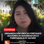 Informó sobre las acciones que se desarrollan en la parroquia Eloy Alfaro para enfrentar los problemas de inseguridad que afectan a varios sectores. La dirigente señaló que existe preocupación por la presencia de personas que llegan a la zona con la intención de cometer robos, por lo que se trabaja de manera coordinada con la comunidad y las autoridades para fortalecer la vigilancia y prevenir hechos delictivos.