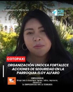 Informó sobre las acciones que se desarrollan en la parroquia Eloy Alfaro para enfrentar los problemas de inseguridad que afectan a varios sectores. La dirigente señaló que existe preocupación por la presencia de personas que llegan a la zona con la intención de cometer robos, por lo que se trabaja de manera coordinada con la comunidad y las autoridades para fortalecer la vigilancia y prevenir hechos delictivos.