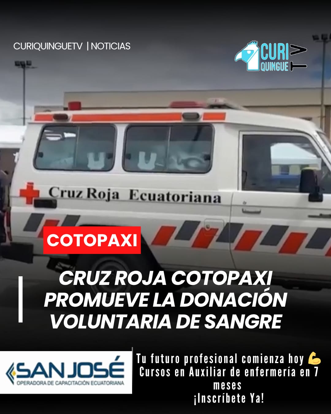 Cruz Roja Cotopaxi destacó la importancia de la donación voluntaria como un acto solidario que permite salvar vidas. La institución reconoció el aporte de miles de ciudadanos que de manera desinteresada contribuyen a garantizar el abastecimiento de sangre para pacientes que requieren atención médica.