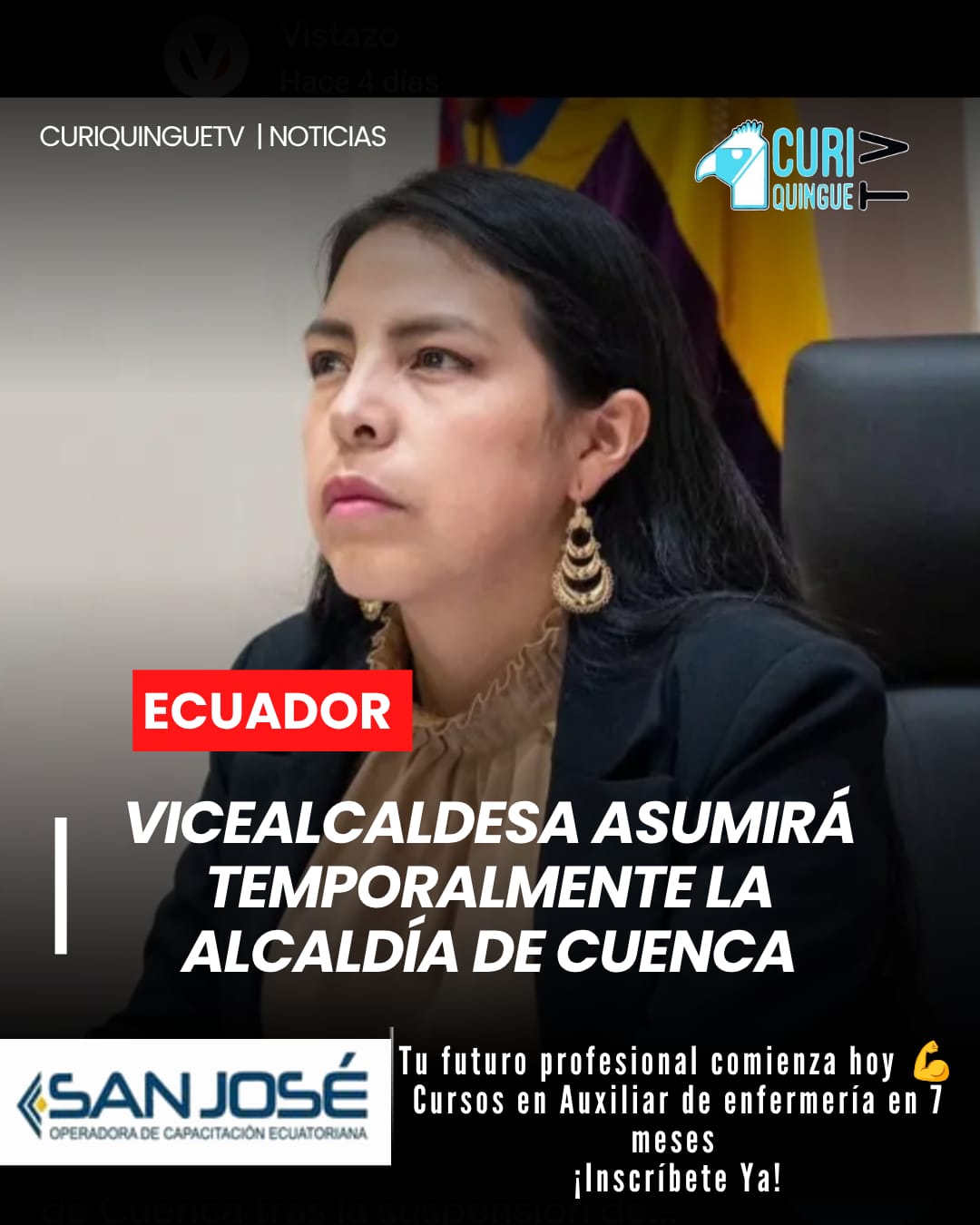 Una vez que quede ejecutoriada la sentencia que suspendió los derechos políticos del alcalde Cristian Zamora.