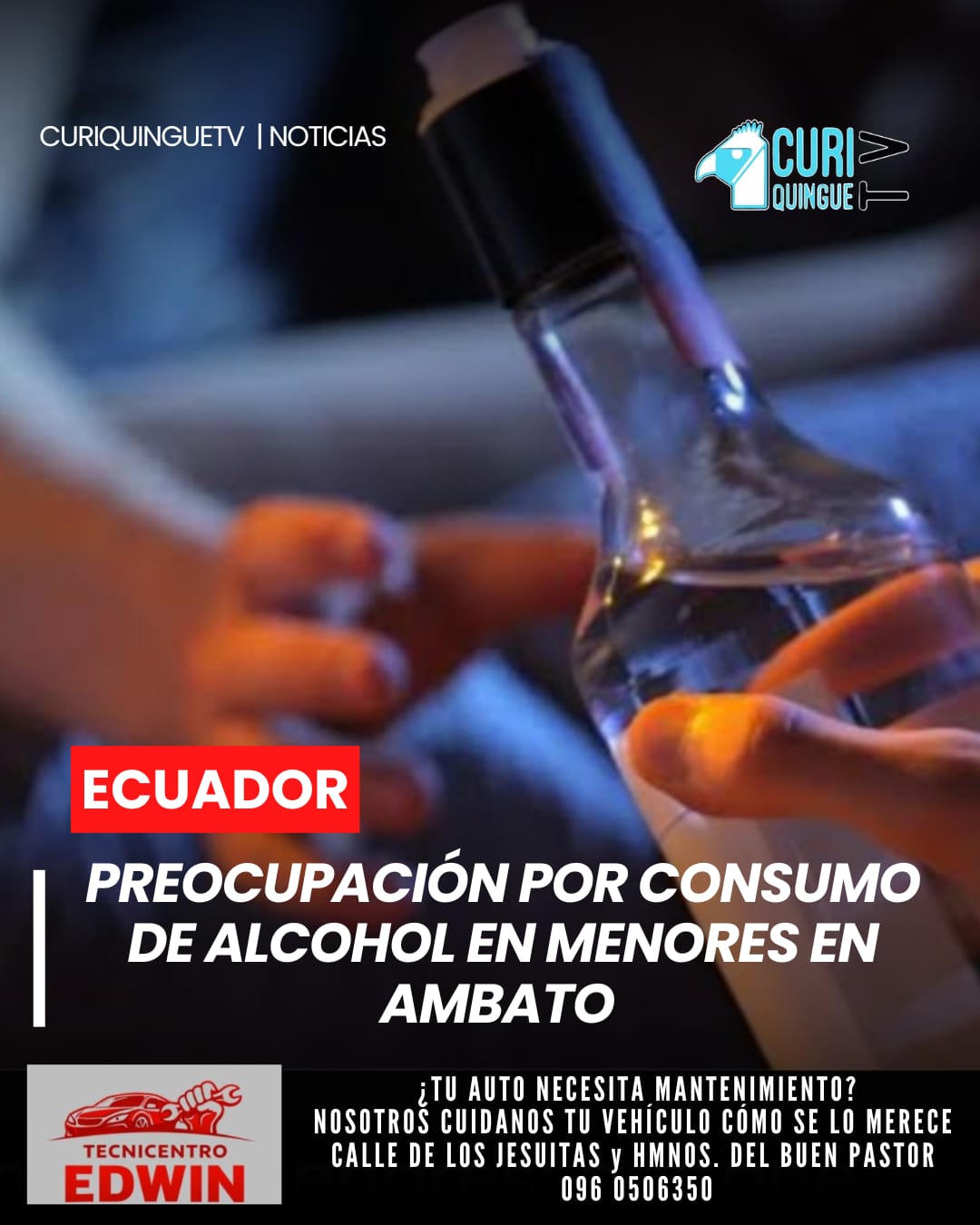 Expresaron su preocupación por el consumo de bebidas alcohólicas por parte de adolescentes y estudiantes en el sector.