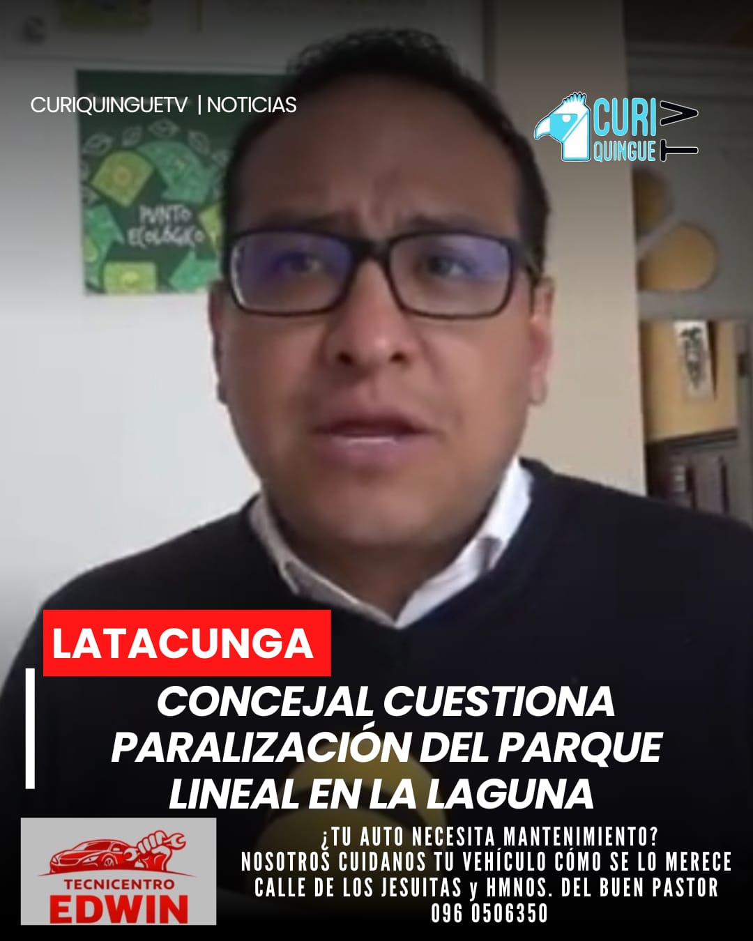 Manifestó su preocupación por la suspensión de los trabajos del parque lineal en el barrio La Laguna. A criterio del edil, la paralización respondería a una falta de planificación en la ejecución del proyecto.