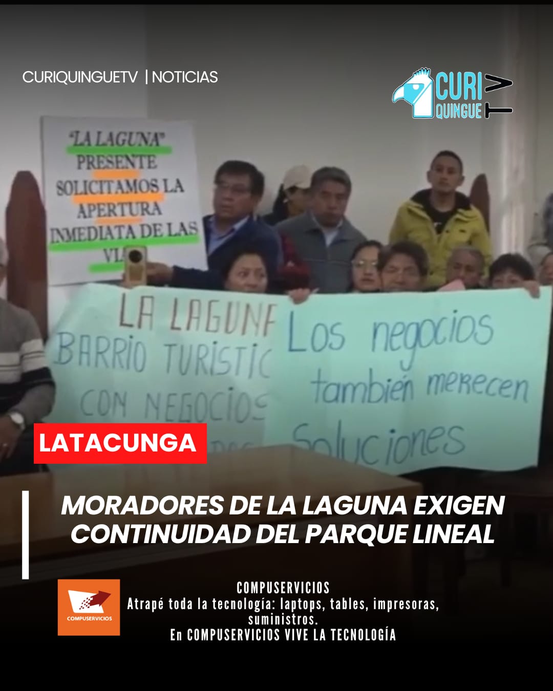 En el Municipio de Latacunga se desarrolló una reunión entre moradores del barrio La Laguna y el alcalde de la ciudad. Durante el encuentro, los habitantes expresaron su preocupación por la paralización y falta de continuidad en los trabajos del Parque Lineal, solicitando respuestas y soluciones concretas.