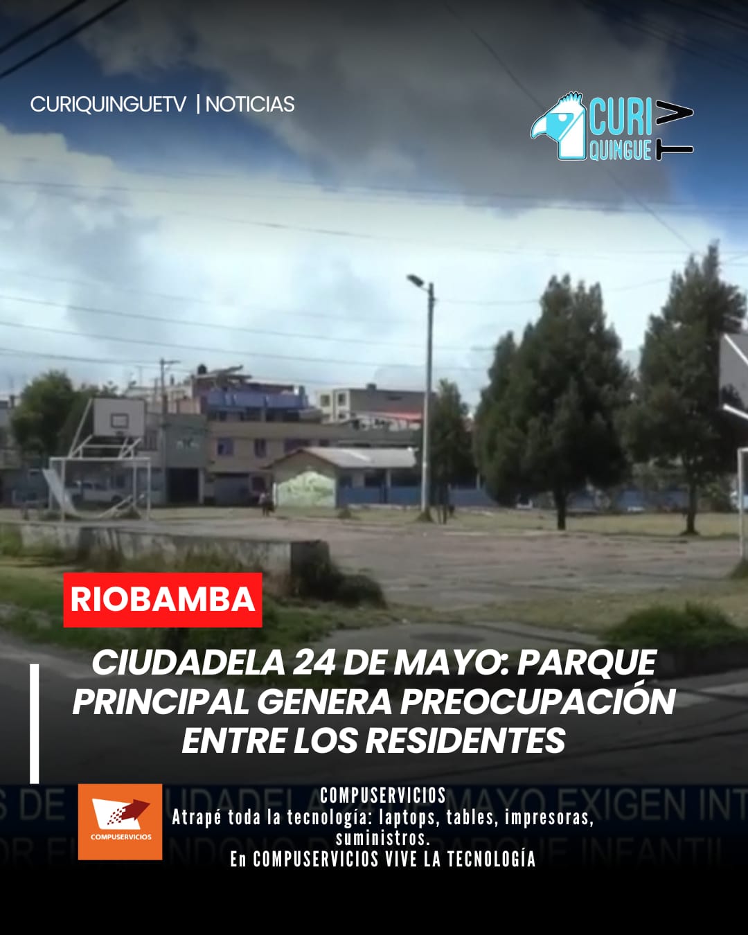 Los residentes de la ciudadela 24 de Mayo expresaron su preocupación por el estado en que se encuentra el parque principal del sector. Lo que fue concebido como un espacio para la recreación familiar y el sano entretenimiento de los niños, actualmente presenta signos de deterioro.
