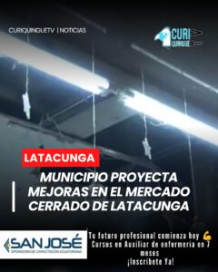 A través de la Dirección de Servicios Públicos del Municipio de Latacunga se informó que se encuentra en planificación el inicio de trabajos de mejoramiento en el mercado cerrado de la ciudad.
