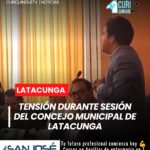 Momentos de tensión se vivieron durante una sesión del Concejo Municipal de Latacunga luego de que se prohibiera el ingreso de moradores del barrio La Laguna. En señal de protesta, dos concejales decidieron abandonar la reunión y, posteriormente, en los exteriores del edificio municipal se registraron varios inconvenientes entre los presentes.
