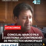 El concejal del Municipio de Latacunga, Marco Pila, expresó su preocupación por la falta de continuidad en varios proyectos impulsados por la administración municipal. El edil lamentó que la paralización de diferentes trabajos repercuta directamente en el bienestar de los habitantes del cantón y pidió mayor planificación para garantizar el cumplimiento de las obras.