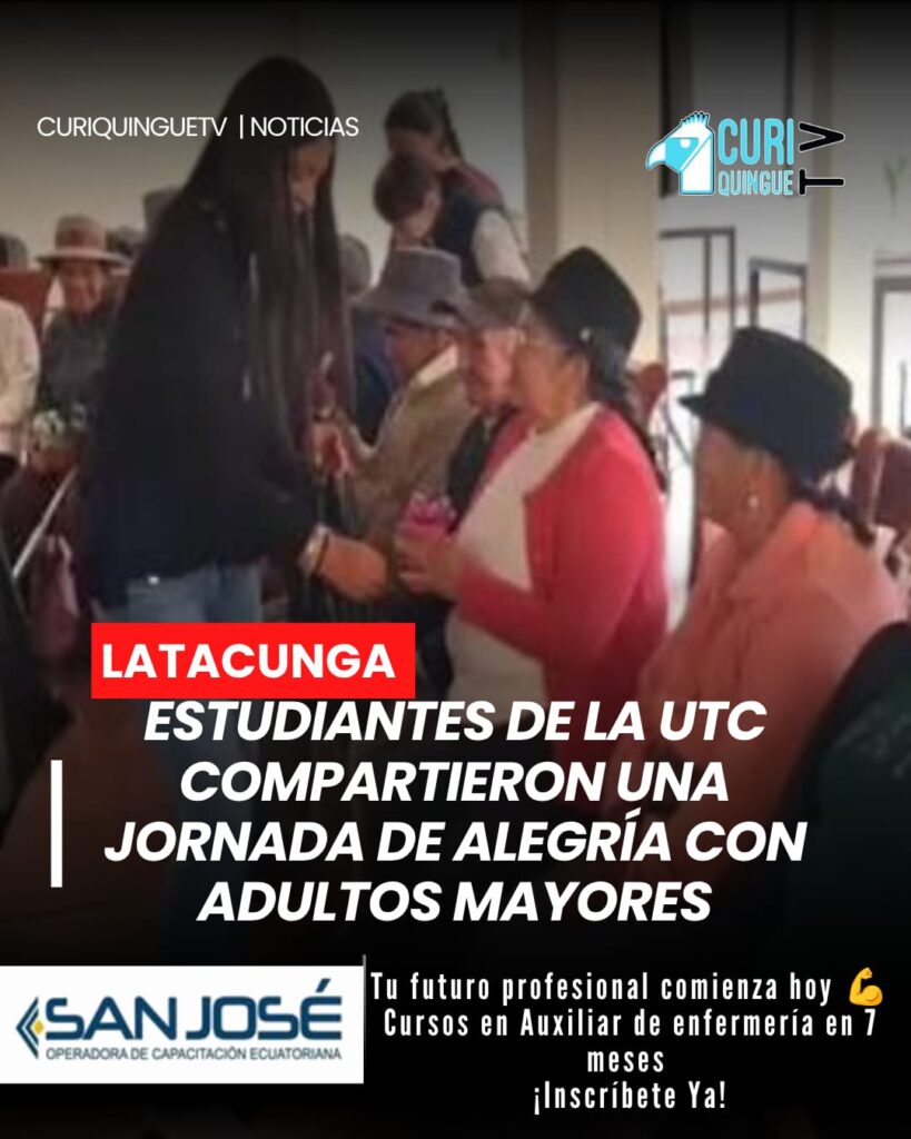 Estudiantes de la carrera de Psicología Social de la Universidad Técnica de Cotopaxi (UTC) realizaron una visita a los adultos mayores de la casa de acogida ubicada en el cantón Salcedo. La iniciativa tuvo como objetivo brindar momentos de alegría, convivencia y acompañamiento, promoviendo el bienestar emocional y la integración entre generaciones.