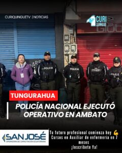 Con el objetivo de evitar inconvenientes y reforzar la seguridad ciudadana, personal de la Policía Nacional realizó un operativo de control en distintos espacios públicos de Ambato. Durante la intervención se registraron varias novedades que fueron atendidas por las autoridades.