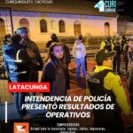 El intendente de Policía de Cotopaxi informó sobre los resultados obtenidos en los operativos de control ejecutados durante el pasado fin de semana, acciones que forman parte de las estrategias para fortalecer la seguridad, el orden público y el cumplimiento de la normativa vigente.