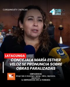 La concejala del Municipio de Latacunga, María Esther Veloz, expresó su preocupación por la paralización de varios proyectos que ejecuta la actual administración municipal. La edil señaló la importancia de informar a la ciudadanía sobre el estado de las obras y las acciones que se tomarán para su continuidad.