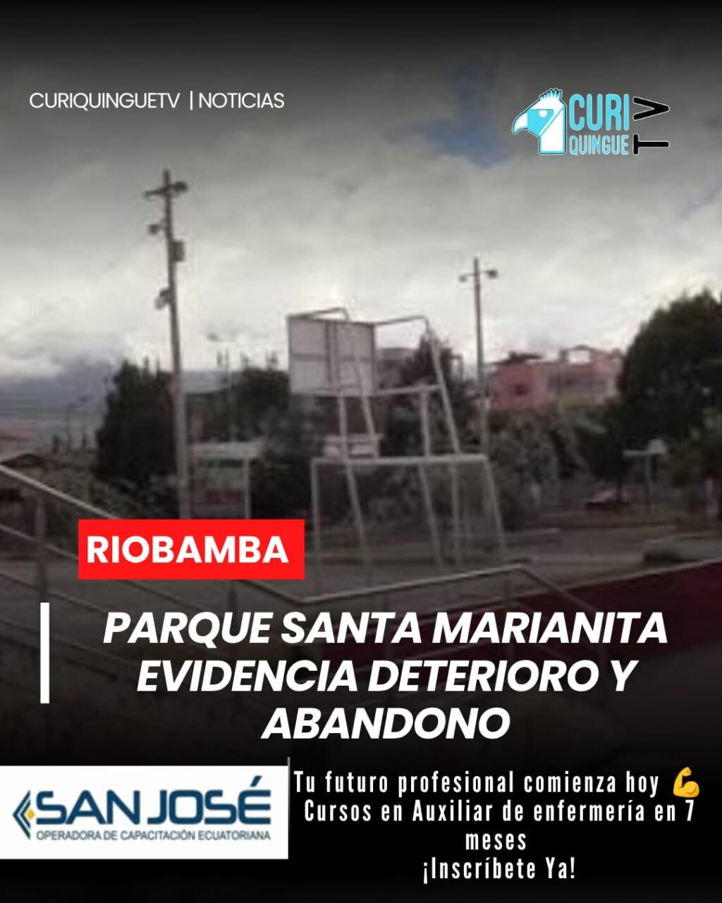 El Parque Santa Marianita presenta un marcado deterioro debido a la falta de mantenimiento en sus áreas verdes y recreativas. Habitantes del sector expresan su preocupación por las condiciones actuales del lugar, que afectan la seguridad y el bienestar de quienes lo visitan. ⚠️🏞️ #SantaMarianitas #EspaciosPúblicos #Comunidad