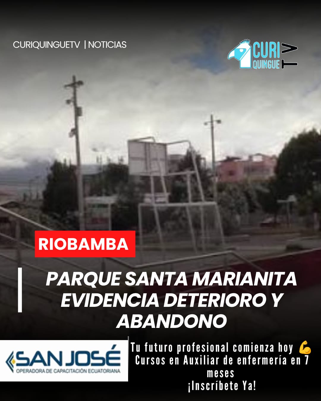 El Parque Santa Marianita presenta un marcado deterioro debido a la falta de mantenimiento en sus áreas verdes y recreativas. Habitantes del sector expresan su preocupación por las condiciones actuales del lugar, que afectan la seguridad y el bienestar de quienes lo visitan. ⚠️🏞️ #SantaMarianitas #EspaciosPúblicos #Comunidad