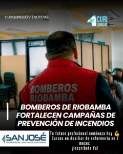 El Cuerpo de Bomberos de Riobamba mantiene activas varias campañas de concienciación dirigidas a la ciudadanía con el objetivo de prevenir incendios estructurales y forestales. Entre las estrategias implementadas destaca la campaña “Bosque Seguro”, que busca fortalecer la cultura de prevención y proteger los recursos naturales durante la época de verano. 🚒🌳 #Riobamba #Bomberos #BosqueSegur