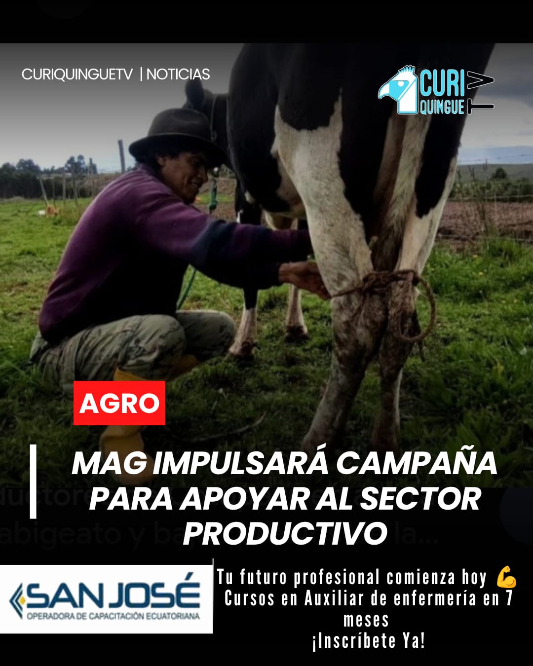 La Dirección del Ministerio de Agricultura y Ganadería en Cotopaxi anunció una campaña dirigida a los productores con el objetivo de prepararlos ante las posibles afectaciones que podría generar el fenómeno de El Niño.