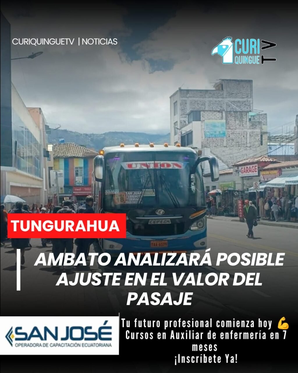 Las autoridades municipales de Ambato anunciaron un proceso de socialización con los representantes del transporte público para analizar la posibilidad de un incremento en la tarifa de los pasajes. El tema será evaluado junto a los diferentes actores involucrados.