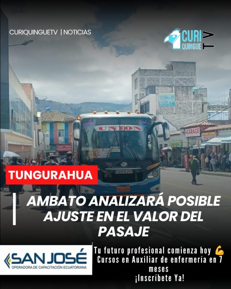 Las autoridades municipales de Ambato anunciaron un proceso de socialización con los representantes del transporte público para analizar la posibilidad de un incremento en la tarifa de los pasajes. El tema será evaluado junto a los diferentes actores involucrados.