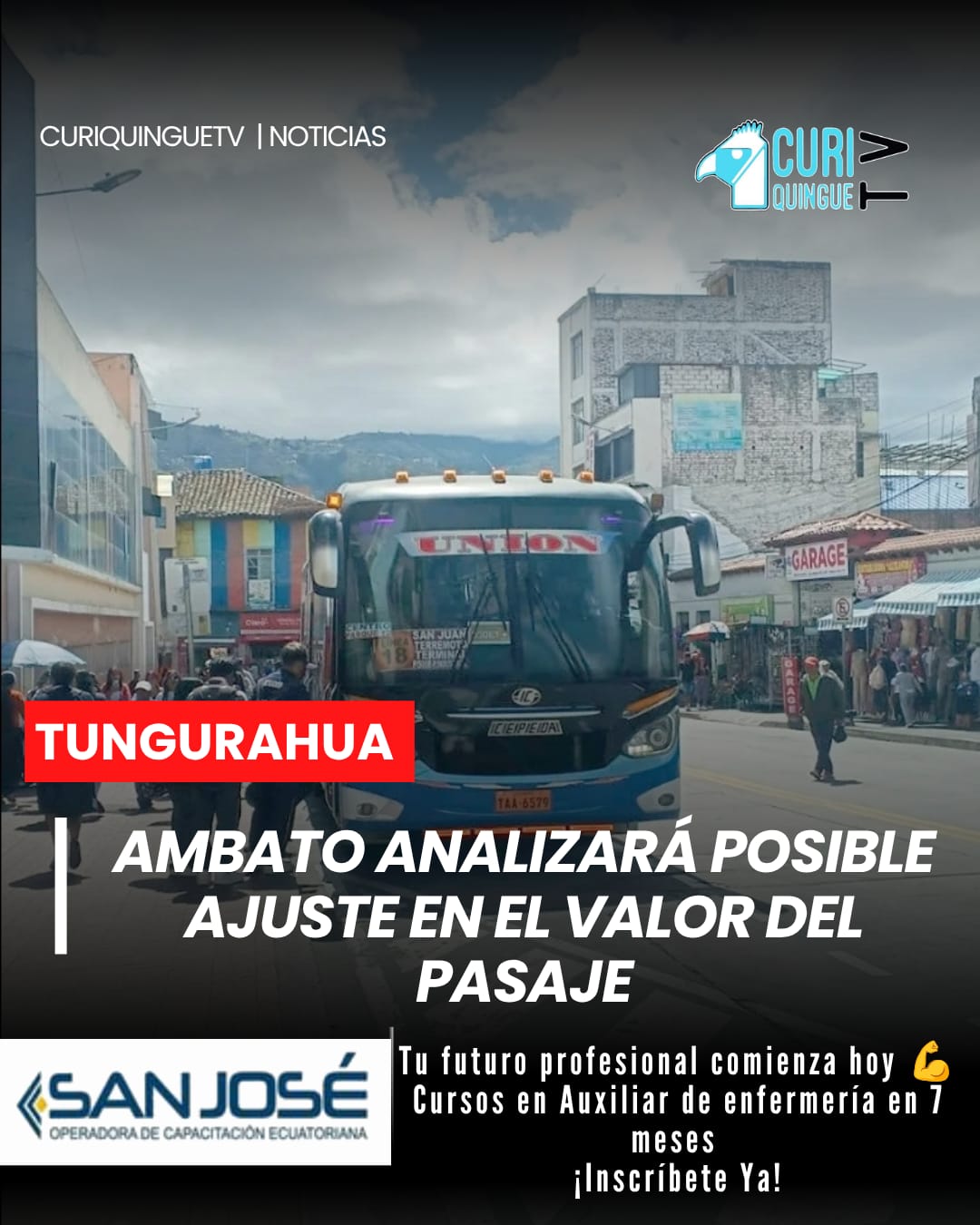 Las autoridades municipales de Ambato anunciaron un proceso de socialización con los representantes del transporte público para analizar la posibilidad de un incremento en la tarifa de los pasajes. El tema será evaluado junto a los diferentes actores involucrados.