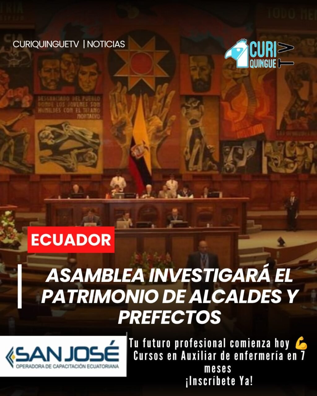 La Asamblea Nacional iniciará un proceso de investigación para revisar y constatar el patrimonio de alcaldes y prefectos del país, con el objetivo de verificar la información relacionada con sus bienes y situación económica.