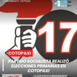 El Partido Socialista Ecuatoriano desarrolló el proceso de elecciones primarias en la provincia de Cotopaxi, donde se dieron a conocer los nombres de los precandidatos que buscarán participar en las diferentes dignidades de elección popular durante los comicios previstos para noviembre.