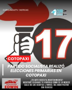 El Partido Socialista Ecuatoriano desarrolló el proceso de elecciones primarias en la provincia de Cotopaxi, donde se dieron a conocer los nombres de los precandidatos que buscarán participar en las diferentes dignidades de elección popular durante los comicios previstos para noviembre.